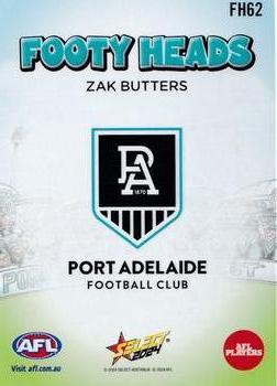 2024 Select AFL Footy Stars - Footy Heads #FH62 Zak Butters Back